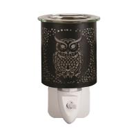 Aroma Black & Gold Owl Plug In Wax Melt Warmer Extra Image 1 Preview